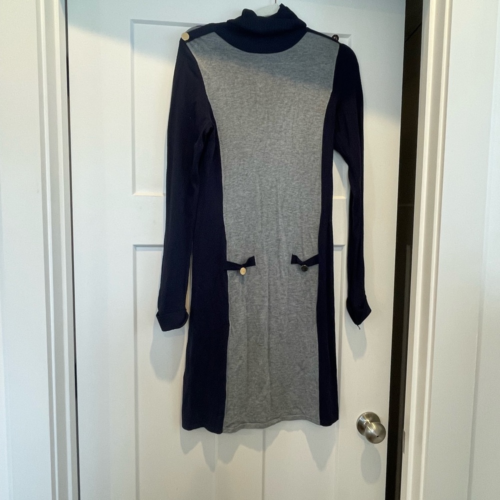 BOGO The Limited Gray and Black Women's Sweater Dress Turtleneck Size Small